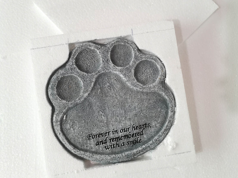 Custom Name Date Paw Shape Tombstone Memorial Stone Pet Loss Memorial Gift