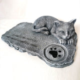 Custom Name Date Cat Statue Tombstone Memorial Stone Pet Loss Memorial Gift