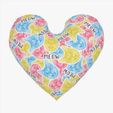 Custom Face Colorful Heart Pillow Throw Pillows Your Pet On a Pillow Pet Face Pillow