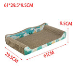 Cat Scratcher Cardboard Pet Sofa Cat Scratch Bed Furniture Protector Corrugated Grinding Claw Cat Toy Pet Bed for Indoor Cats