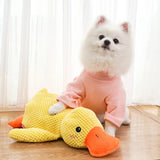 Pet Plush Toy Dog Calming Duck Stuffed Duck Toys Chew Toy Durable Squeaky for Puppy Pet Teeth Cleaning Chew Toy Pet Supplies