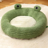 Cute Comfortable Pet Kennel Soft Cozy Pet Bed Ultra-soft Plush Frog-shaped Pet Bed Cozy Kennel for Cats Dogs Cute for Pet