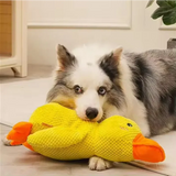 Pet Plush Toy Dog Calming Duck Stuffed Duck Toys Chew Toy Durable Squeaky for Puppy Pet Teeth Cleaning Chew Toy Pet Supplies