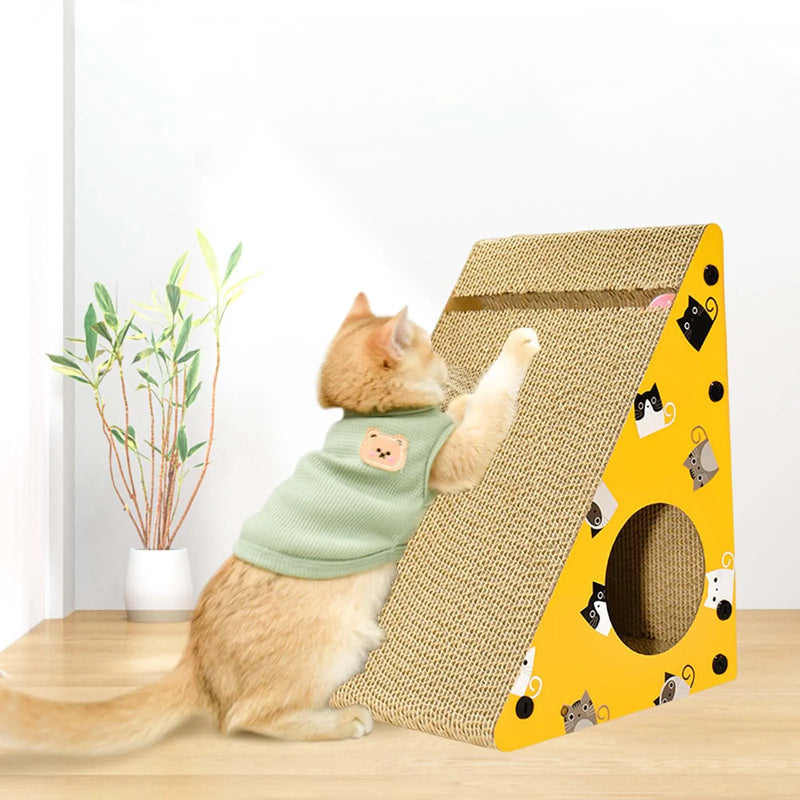 Cat Scratcher Pad Interactive Pet Grinding Claws Cardboard Corrugated Paper Mat Cat Scratching Board Pet Furniture Supplies