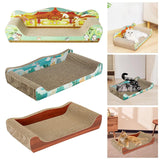 Cat Scratcher Cardboard Pet Sofa Cat Scratch Bed Furniture Protector Corrugated Grinding Claw Cat Toy Pet Bed for Indoor Cats