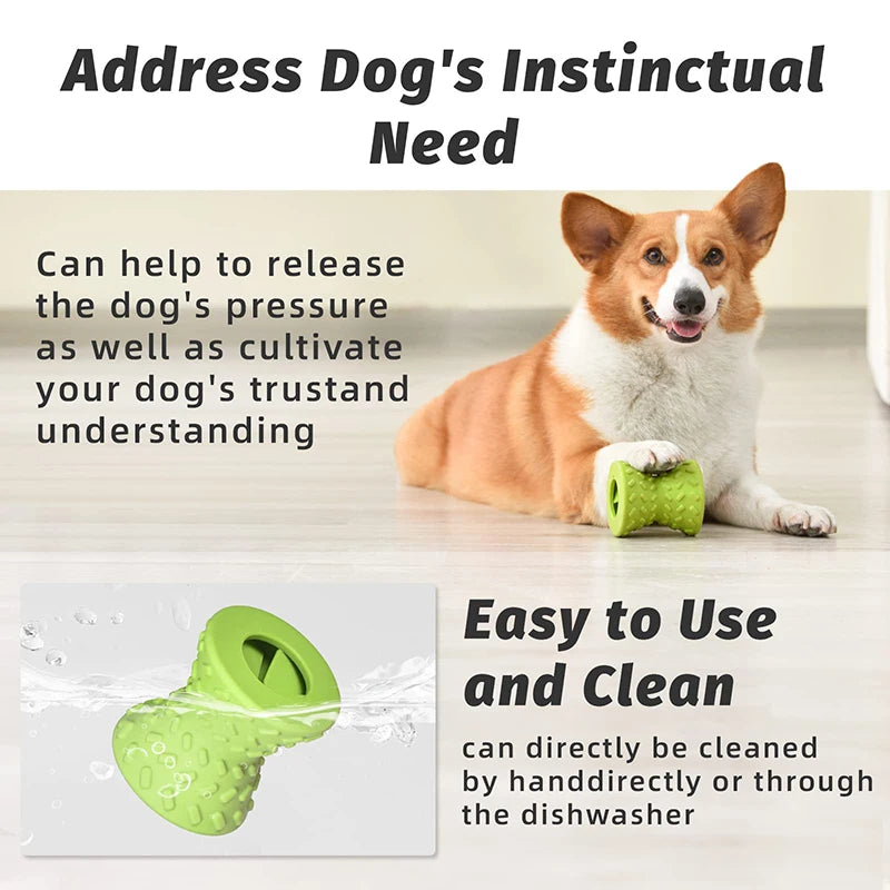 Food Dispensing Dog Toys for For Aggressive Chewers Nontxic Natural Rubber Treat Leaking Pet Toys Puppy Bone Play Game