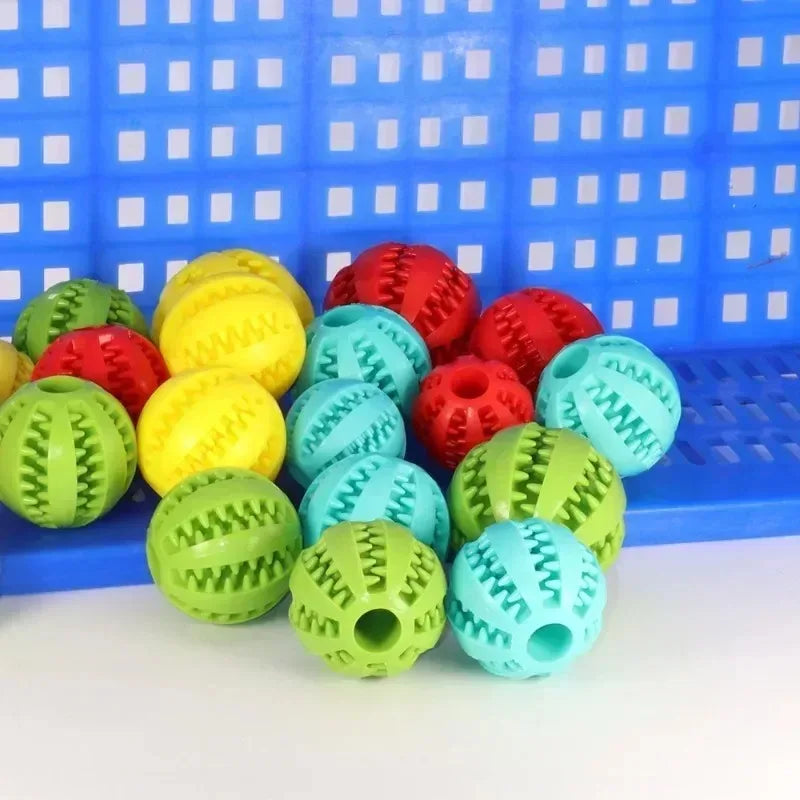 Interactive Rubber Balls for Small Large Dogs Puppy Cat Chewing Toys Pet Tooth Cleaning Indestructible Dog Ball Pet Dog Toy