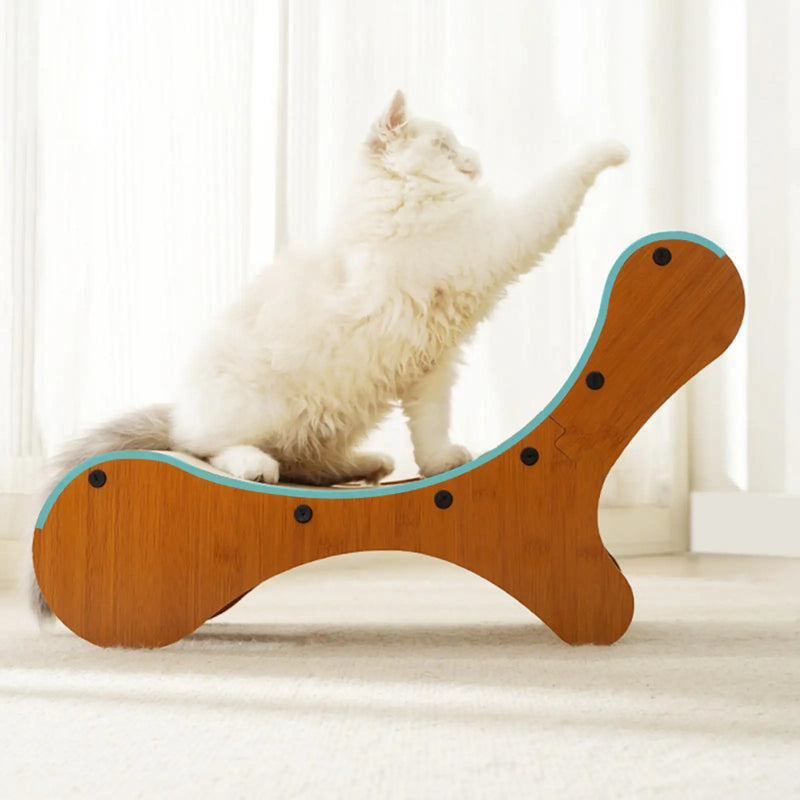 Corrugated Cat Scratcher Bed Cat Scratching Post Lounger Grinding Claw Toys for Cats Wear-Resistant Scratching Nest Accessories