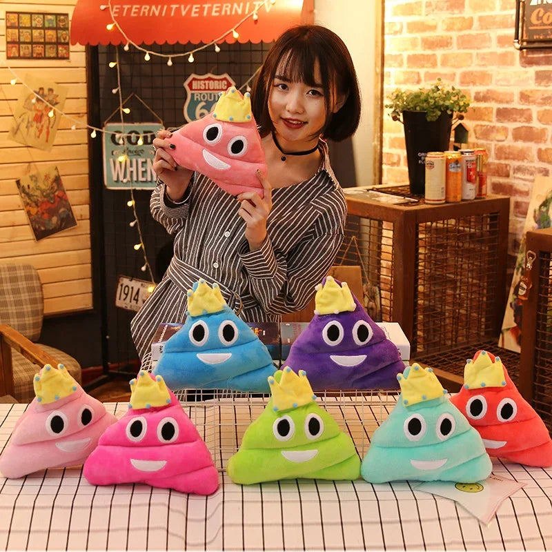 1PC Creative Super Poop Stuffed Plush Toy Funny Cute Face Expression Poop Doll for Children Kids Birthday Christmas Gifts Toy