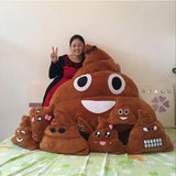 1PC Creative Super Poop Stuffed Plush Toy Funny Cute Face Expression Poop Doll for Children Kids Birthday Christmas Gifts Toy