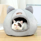 Cozy Cave Deep Sleep Comforable And Warm Bed House Nest Kennel Comfy Pet Nice Litte Pet Bed With Cute Cave Design Pet Cat House