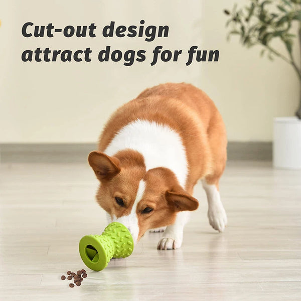 Food Dispensing Dog Toys for For Aggressive Chewers Nontxic Natural Rubber Treat Leaking Pet Toys Puppy Bone Play Game