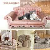 Cat Cardboard Corrugated Scratcher Lounge Sofa Bed Scratching Pad Scratch Board  Kitten Claw Grinder Wear-resistant Pet Toy