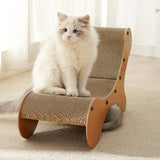 Corrugated Cat Scratcher Bed Cat Scratching Post Lounger Grinding Claw Toys for Cats Wear-Resistant Scratching Nest Accessories