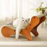 Corrugated Cat Scratcher Bed Cat Scratching Post Lounger Grinding Claw Toys for Cats Wear-Resistant Scratching Nest Accessories