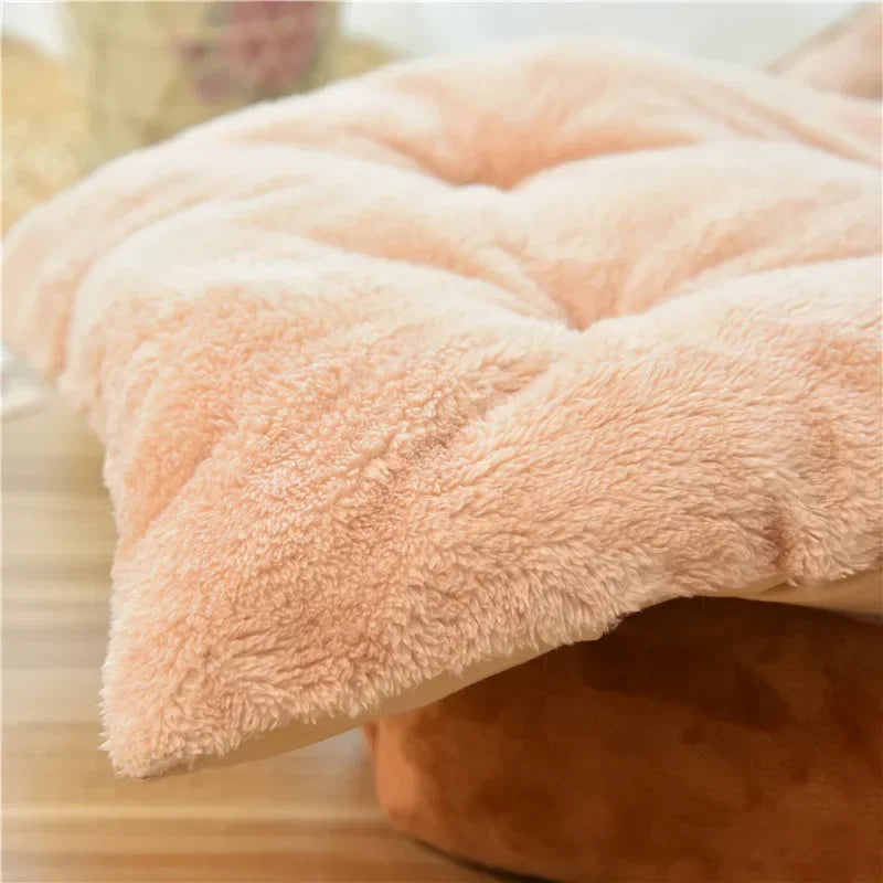 Cute Chai Dog Shaped Dog Beds Soft Pet Sofa Winter Warm Cats Sleeping Mat Plush Cushion Puppy Kitten Sofa Kennel Pet Supplies