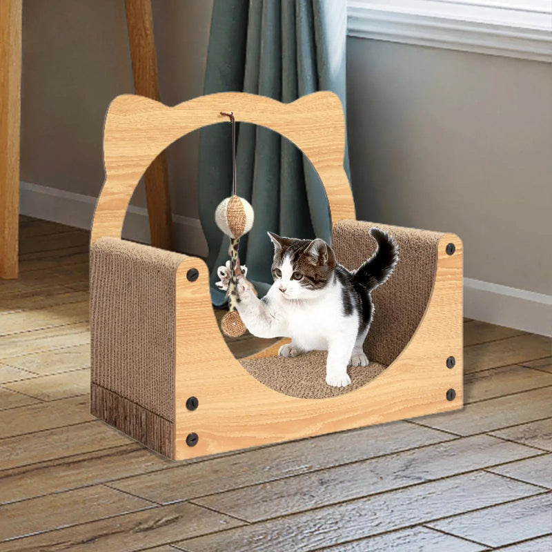 Cat Scratcher Sofa Pad Scratching Board Interactive Play Toy Scratch Pet Cushion Corrugated Cardboard Lounge Bed Pet Supplies