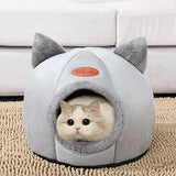 Cozy Cave Deep Sleep Comforable And Warm Bed House Nest Kennel Comfy Pet Nice Litte Pet Bed With Cute Cave Design Pet Cat House