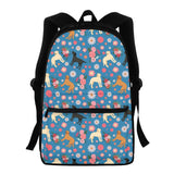 15.7Inch School Backpack for Teen Kids School Bags with Side Pocket Bookbags Travel Bags