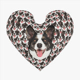 Custom Face Seamless Heart Pillow Throw Pillows Your Pet On a Pillow Pet Face Pillow