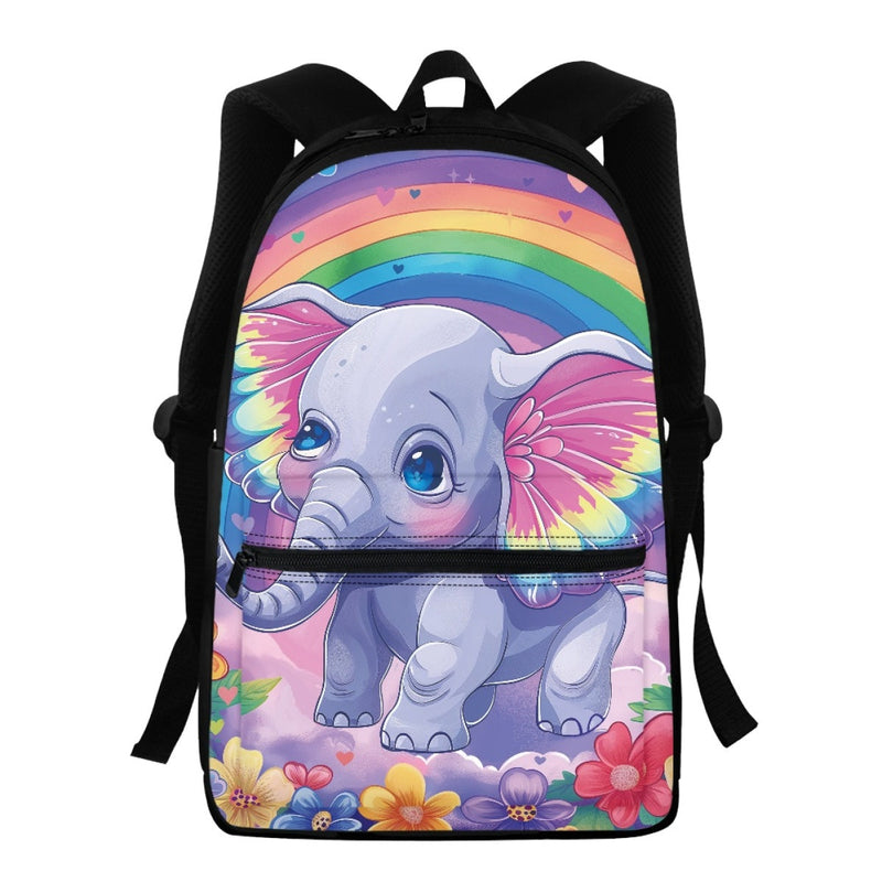 15.7Inch School Backpack for Teen Kids School Bags with Side Pocket Bookbags Travel Bags