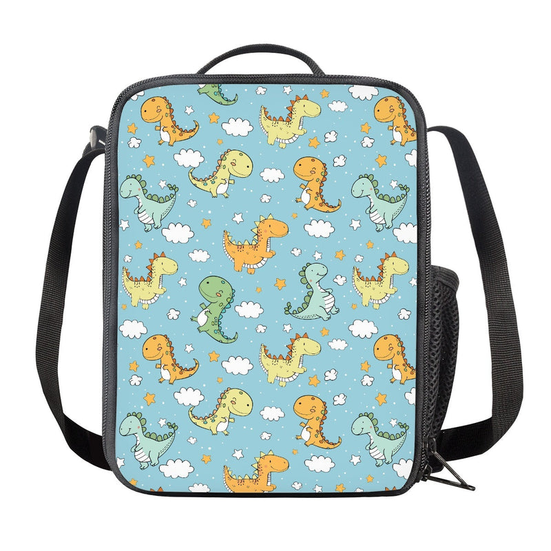 Kids Insulated Lunch Tote Portable Reusable Lunch Bag Fits Lunch Box & Water Bottle