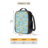 Kids Insulated Lunch Tote Portable Reusable Lunch Bag Fits Lunch Box & Water Bottle