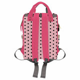 Custom Name Pink Diaper Bag Backpack Kid's School Bag