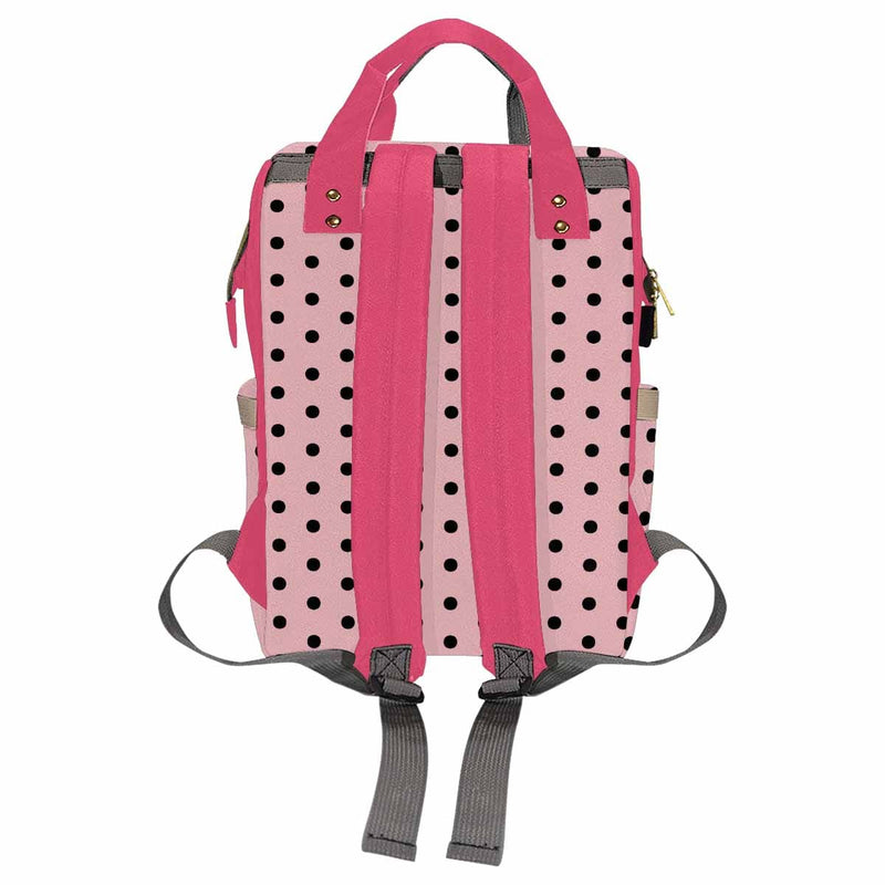 Custom Name Pink Diaper Bag Backpack Kid's School Bag