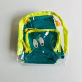 【Letters are limited to 9】Custom Name Cute Jelly Bag Baby PVC Transparent Backpacks Schoolbag Beach Swimming