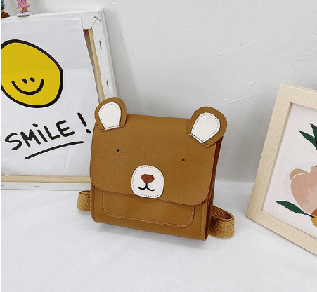 Custom Name Personalized Toddler Bear Bag Children's Mini School Bag Cute Animal Crossbody Bag