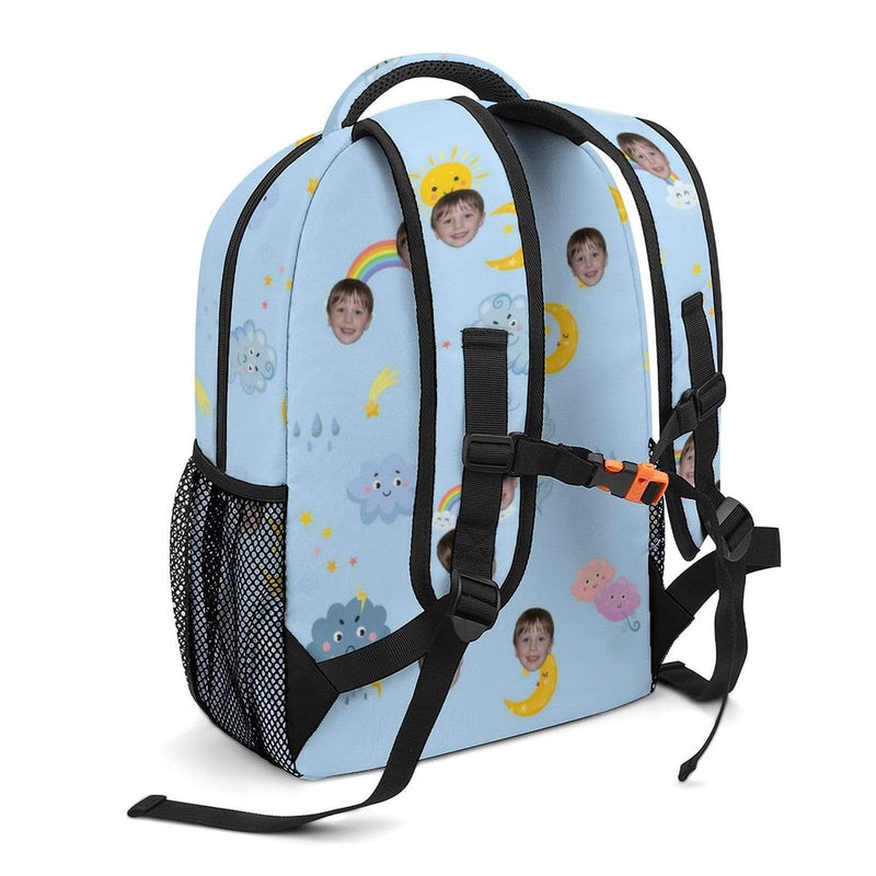 Custom Face Rainbow Sun Moon Children's Backpack