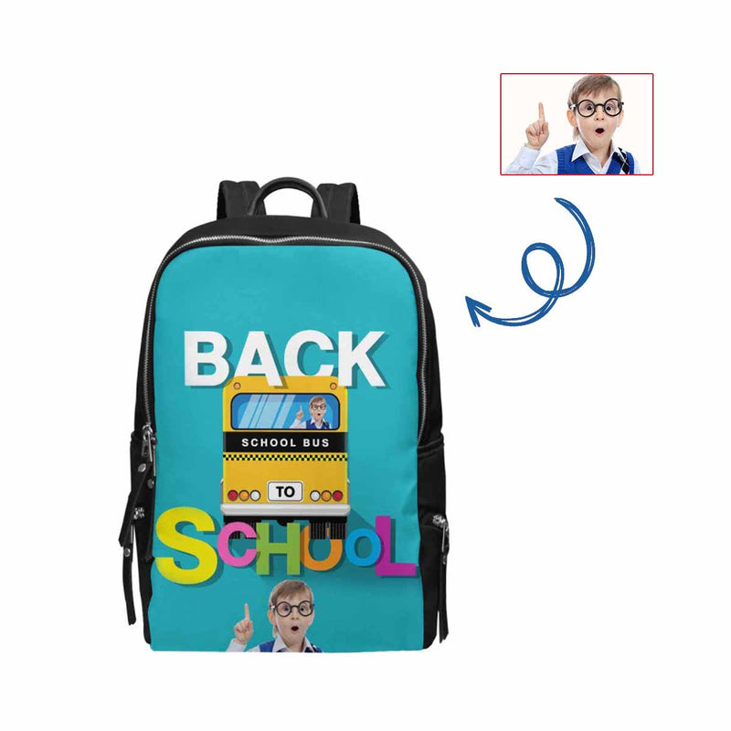 Custom Face School Bus School Bag