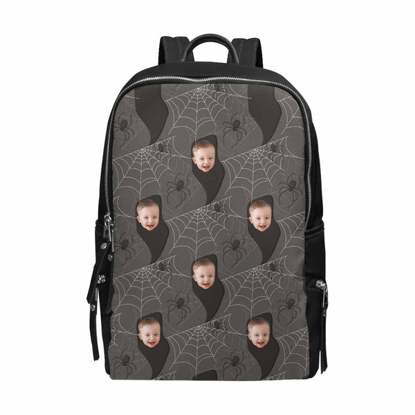 Custom Face Spider School Bag