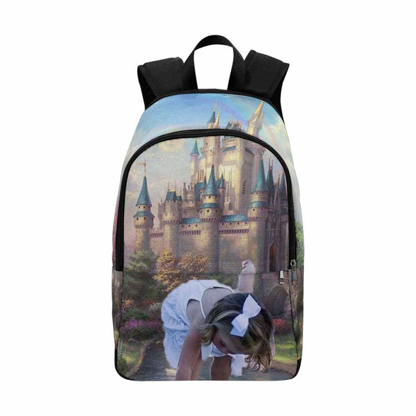 Custom Girl Face Fairy Tale Castle Backpack