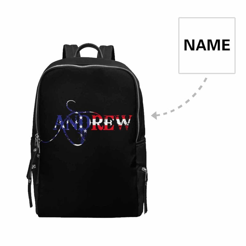 Custom Name Banner School Bag