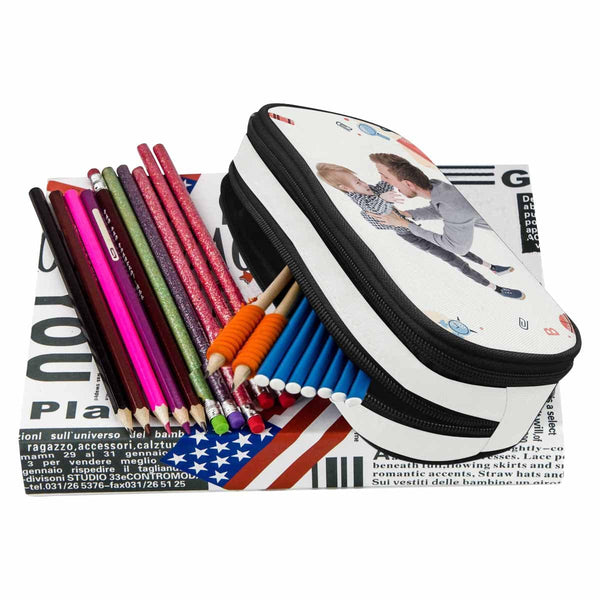 Custom Photo Happy Time Back To School Pencil Pouch