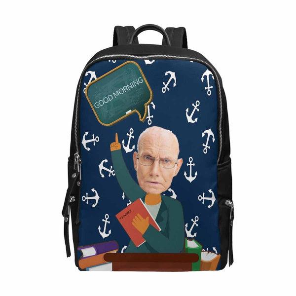 Custom Teacher Face Blackboard School Bag