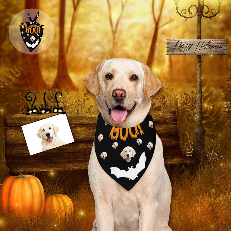 Custom Face My Boo Halloween Pet Bandana