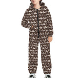 [Thick Soft Fabric] Funny Flannel Fleece Adult Onesie Pajamas Custom Seamless Face Jumpsuit Homewear