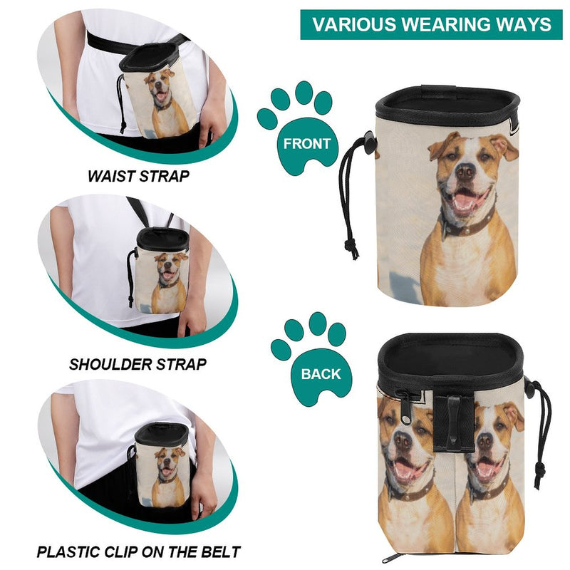 Custom Photo Pet Treat Pouch Kit Pet Training Bag