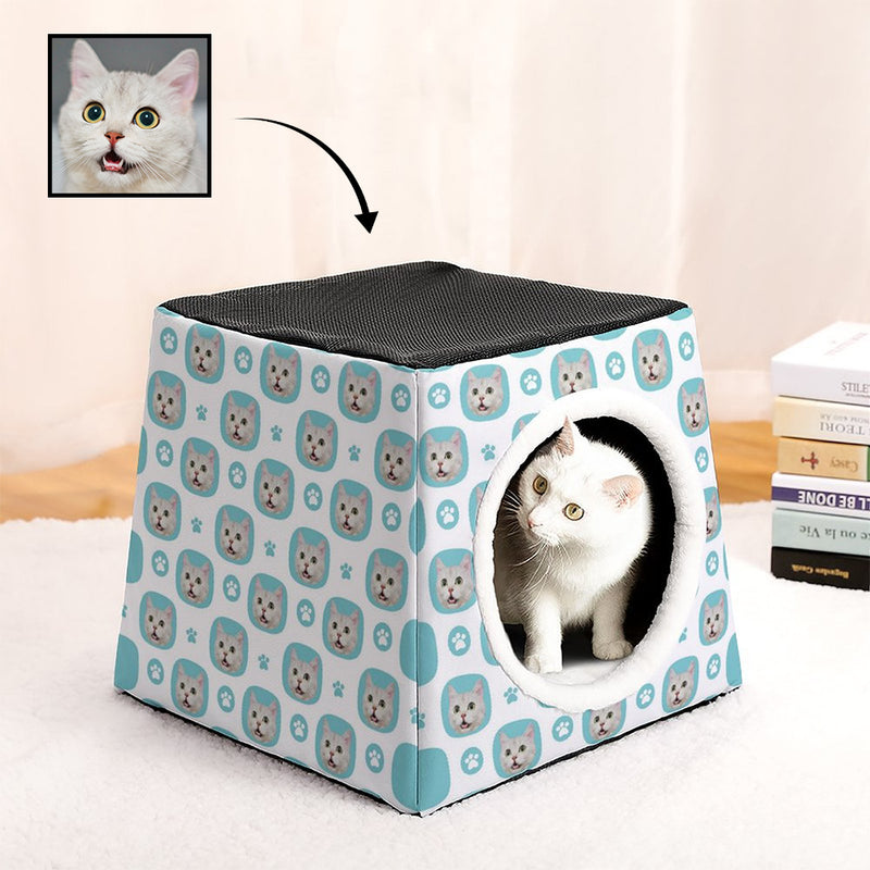 Custom Photo with Paw Capsule Pet Waterloo Personalized Pet House For Small Dos Cats