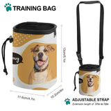 Custom Face Yellow Pet Treat Pouch Kit Pet Training Bag