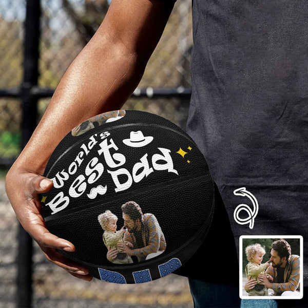 Custom Custom Face Best Dad Basketball Personalized Basketball Gift for Any Basketball Fan - YesCustom