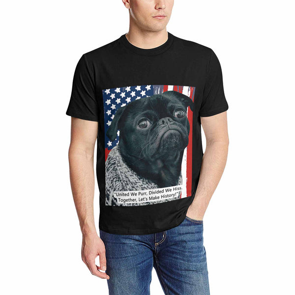 【Made In USA】Custom Pet Face 2024 Election Trump T-Shirt Personalized Election Tee for Pet Lovers