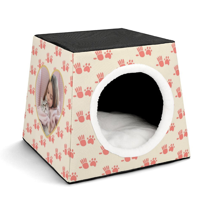 Custom Photo Heart Shape Capsule Pet Waterloo Personalized Pet House For Small Dos Cats