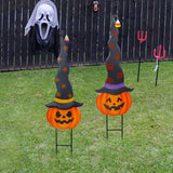 Outdoor Garden Courtyard Art Ornaments Iron Halloween Decoration Pumpkin