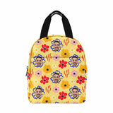 Personalized Lunch Box Custom Face Flowers Lunch Bag School Bag Backbag