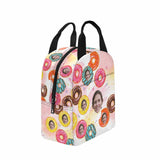 Personalized Lunch Box Custom Face&Name Donuts Lunch Bag School Bag Backbag