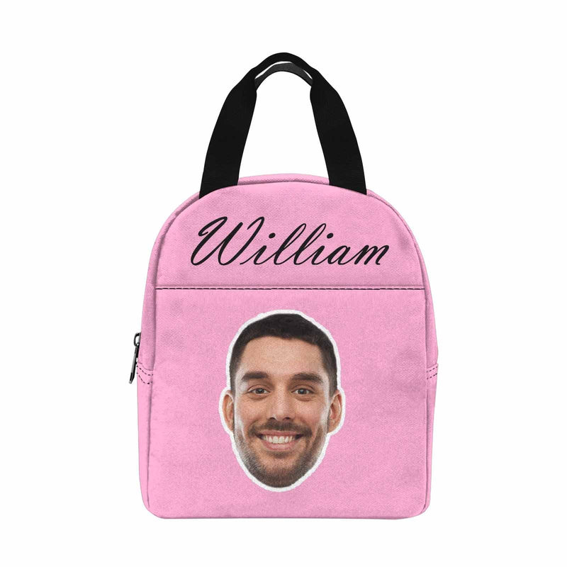 Personalized Lunch Box Custom Face&Name Lover Lunch Bag School Bag Backbag